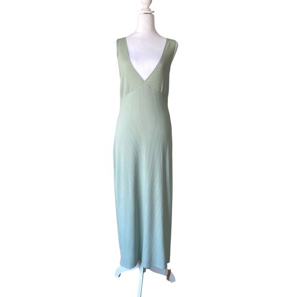 Reformation Ashlee Midi Dress XL Strappy Open Back Minimalist Modern Soft Glam - Picture 2 of 13